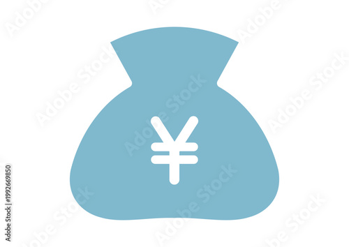 がま口　日本円アイコン　財布　買い物のイメージ　ベクター