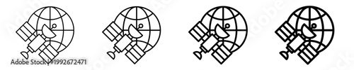 Satellite  Icon Set Different Style Collection