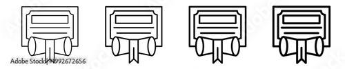 Diploma  Icon Set Different Style Collection