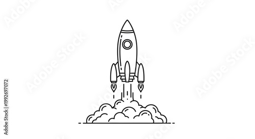 Rocket Launching, Space Exploration, Startup Business, Innovation, and Future Technology