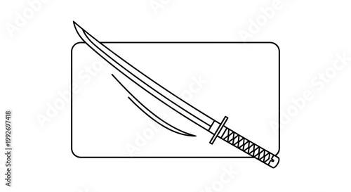 Samurai Sword Drawing, Katana Blade, Martial Arts Weapon, Japanese Culture Icon