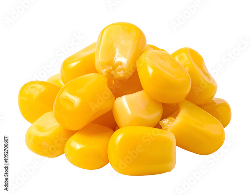 Golden kernels piled high, a vibrant and fresh food