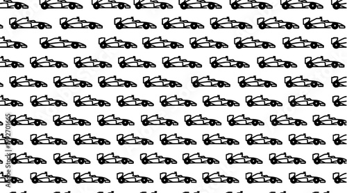 Racing cars repeating pattern