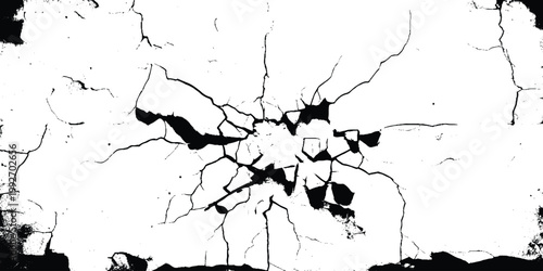 Distressed detailed overlay texture of rough surface and old paint. Seamless broken cracks background texture with tile able grunge pattern