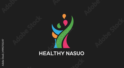 Healthy Nasuo People Logo Design.