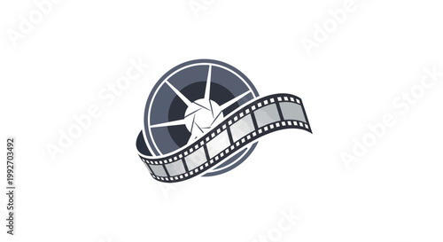 Film Reel Media Movie Icon.
