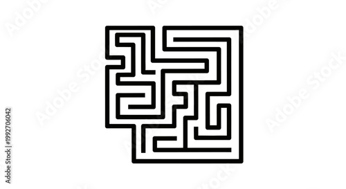 A vibrant 3d maze puzzle game for kids featuring a complex labyrinth vector design where children find the way through a challenging path toward the exit solution