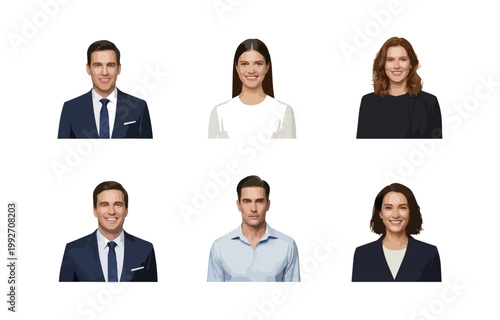 Portraits of diverse individuals on black backdrop