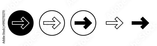 Arrow icon logo design. Arrow sign and symbol for web design.