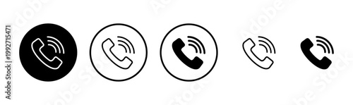 Call icon logo design. telephone sign and symbol. phone icon. contact us