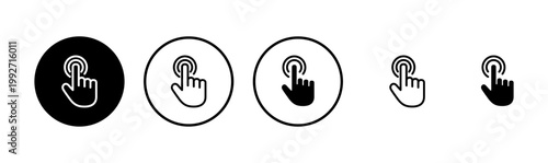 Hand cursor icon logo design. cursor sign and symbol. hand cursor icon clik