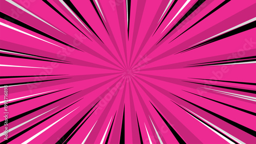 comic pink background cartoon style