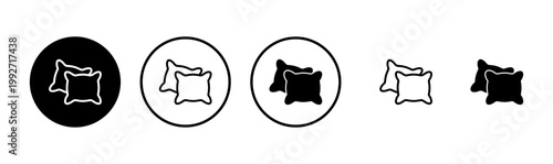 Pillow icon logo design. Pillow sign and symbol. Comfortable fluffy pillow