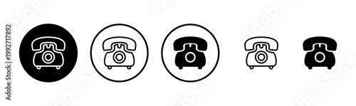 Telephone icon logo design. phone sign and symbol