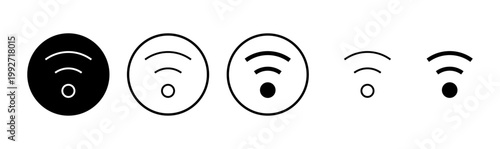 Wifi icon logo design. signal sign and symbol. Wireless  icon