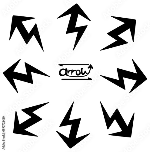 やじるしセット 四方八方 かくかく