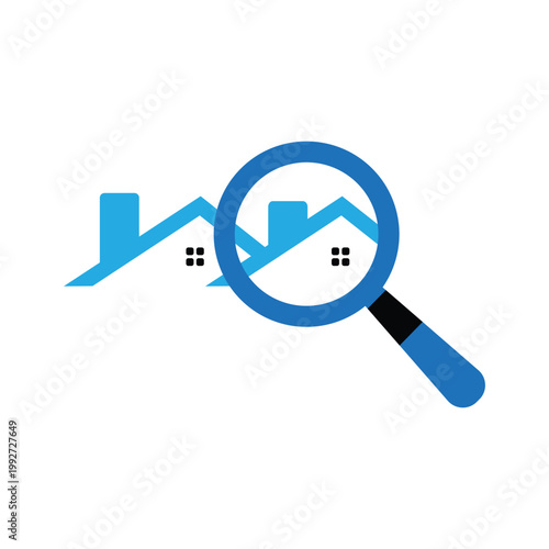 Real estate property search analysis icon