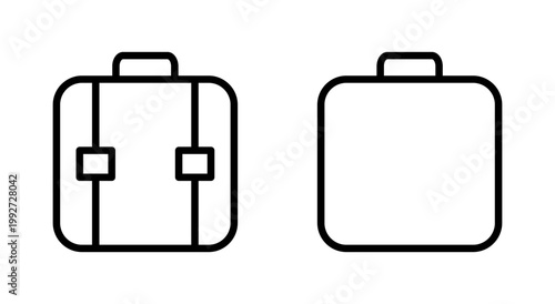 Briefcase icon symbol for apps and websites. suitcase sign and symbol. luggage symbol.