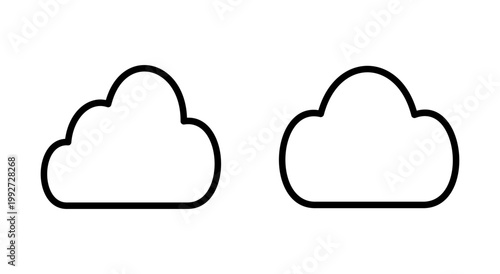 Cloud icon symbol for apps and websites. cloud sign and symbol