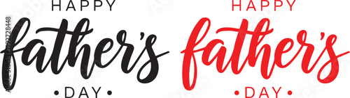 Happy father's day calligraphy a festive greeting for dad