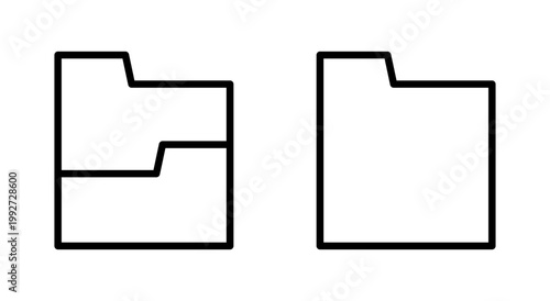Folder icon symbol for apps and websites. folder sign and symbol. archive