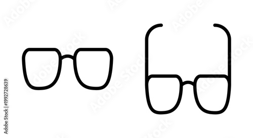 Glasses icon symbol for apps and websites. Glasses sign and symbol