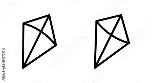 Kite icon symbol for apps and websites. kite sign and symbol