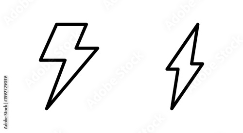 Lightning icon symbol for apps and websites. electric sign and symbol. power icon. energy sign