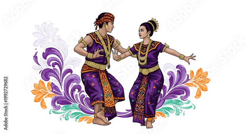 Traditional Indian Classical Dance Performers.