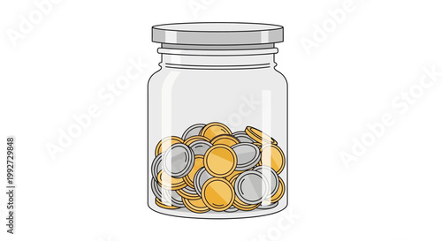 Jar of Silver Coins.