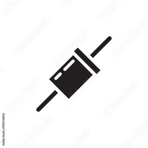 diode solid icon vector design good for web or mobile app
