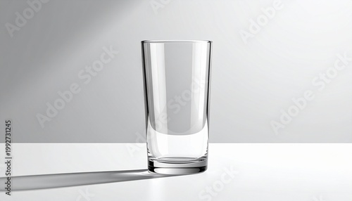 A glass of fresh, clean water, showcasing the purity and simplicity of hydration. The water in the glass creates an elegant display