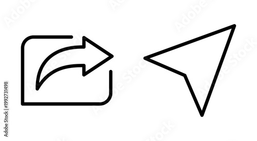 Share icon symbol for apps and websites. Sharing sign and symbol