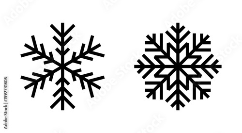 Snow icon symbol for apps and websites. snowflake sign and symbol