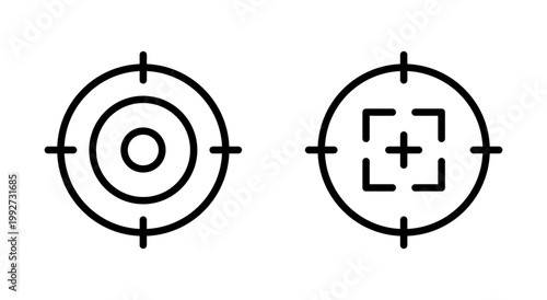 Target icon symbol for apps and websites. goal icon vector. target marketing sign and symbol