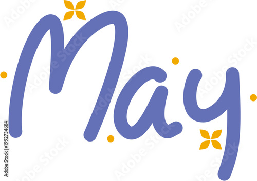May Simple Lettering