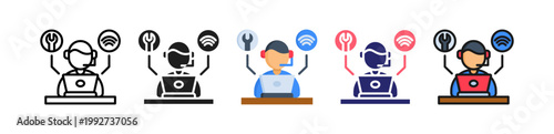 It Support Multiple Style Icon Set Collection. 