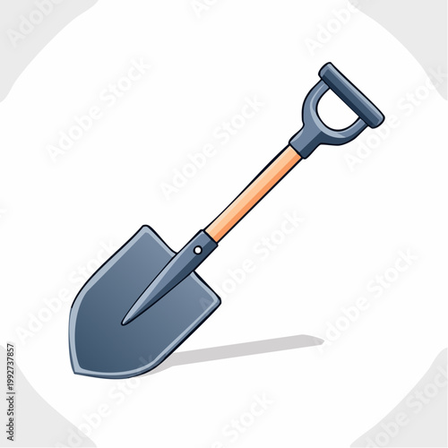 Cartoon shovel illustration
