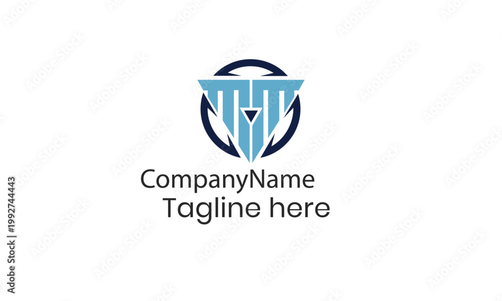 Naklejka premium LETTER DOUBLE M