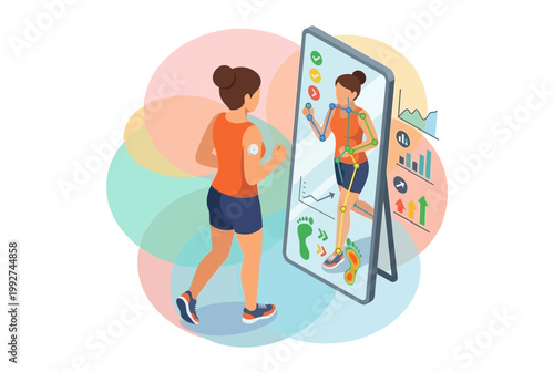 Smart Mirror Fitness Tracker for Biohacking and Health Monitoring