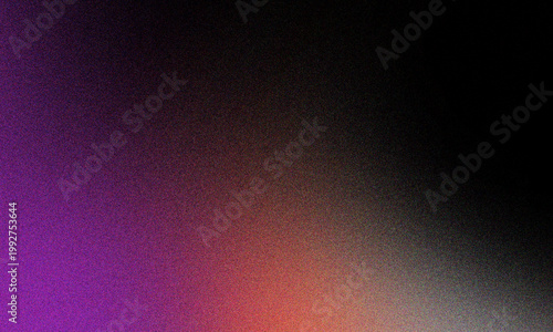 Grainy background,  purple red and black color transition , abstract vibrant noise texture backdrop for digital wallpaper, web banner, poster or website header design