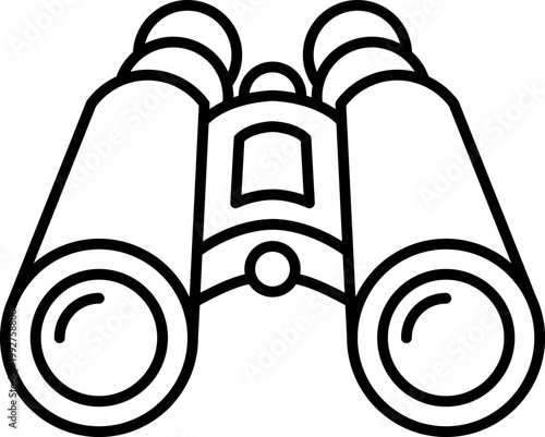 Binoculars Optical Equipment Outline Icon