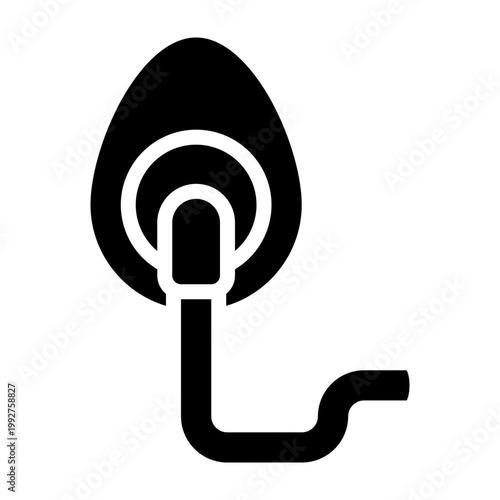 Oxygen Mask Vector Glyph Icon Design