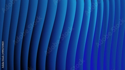 Mesmerizing midnight blue gradient 4K animation displaying a dynamic, fluid twirl of abstract waves, creating an elegant and immersive visual experience