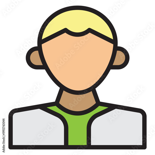 3D Digital Avatar Vector Filled Icon Design