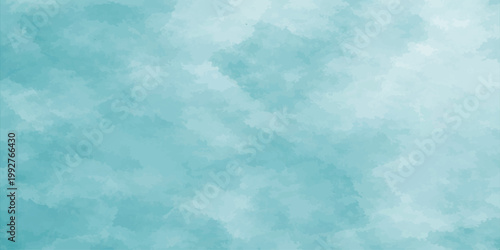 Beautiful bright blue sky with fluffy white clouds on a clear sunny day creates a stunning natural summer cloudscape and atmosphere