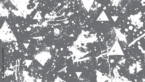 Web Black and white grunge background with fine sprayed ink grain overlay and rough vintage distressed texture effect