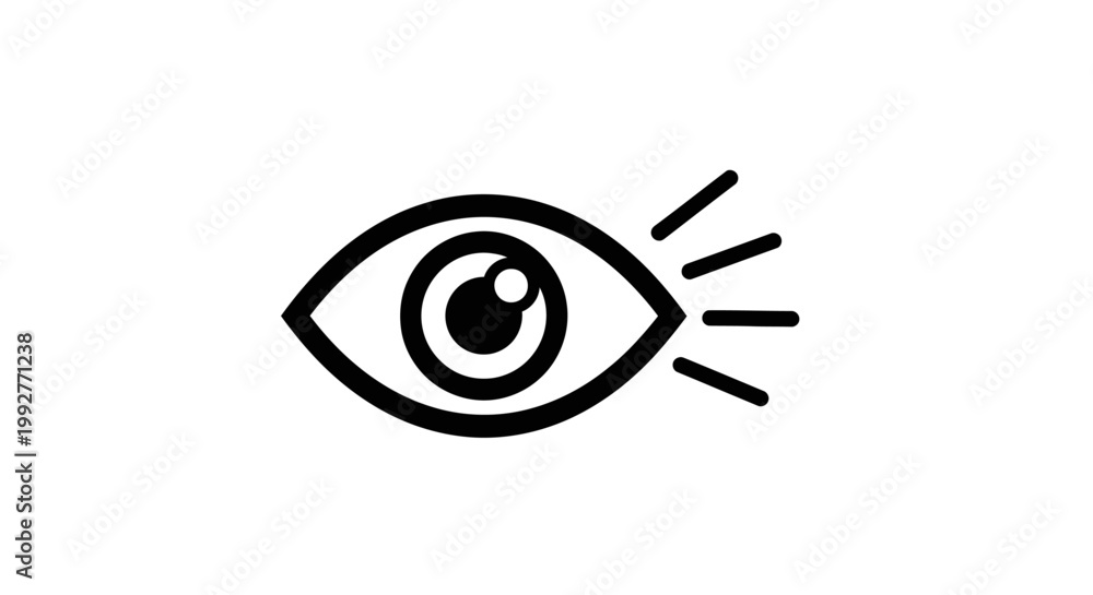 Obraz premium Eye Icon Graphic Design Element.
