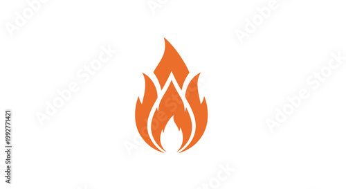 Flame Icon Fire Symbol Graphic.
