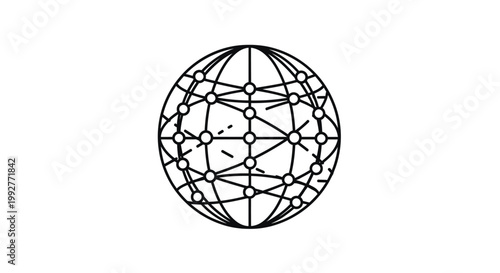 Geometric Patterned Hollow Sphere.